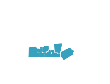AMT Southern Tier map showing eight NY counties